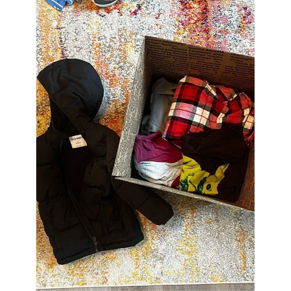 Boys 4T Clothing Bundle Winter Jacket + Nike Shoes Lot